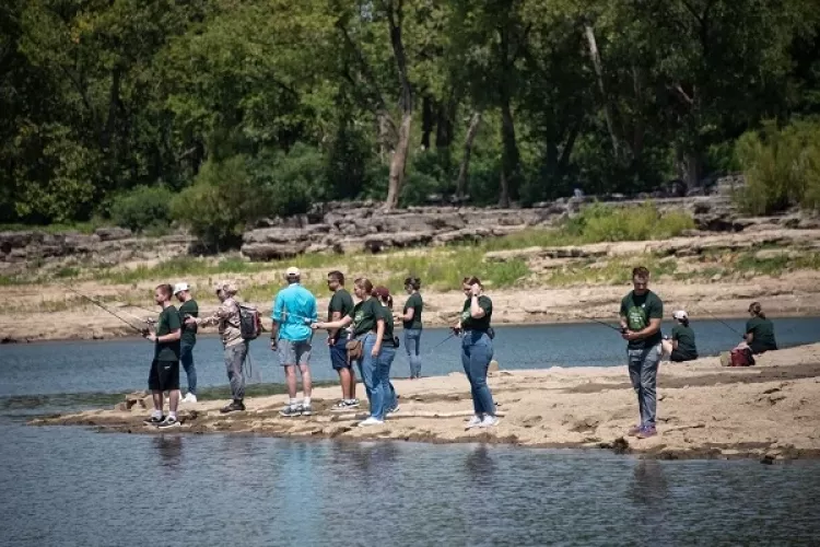 Volunteer anglers caught freshwater drum and catfish at Falls of the Ohio State Park. The fish were analyzed for contaminants by University of Louisville researchers.