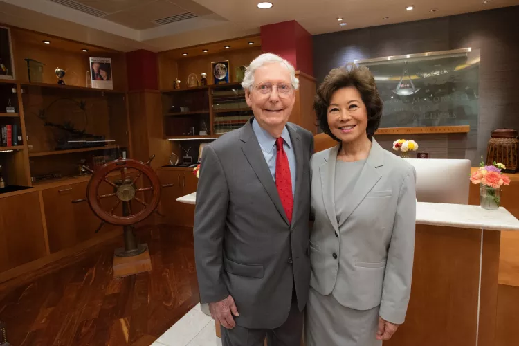 Senator Mitch McConnell and Secretary Elaine L. Chao