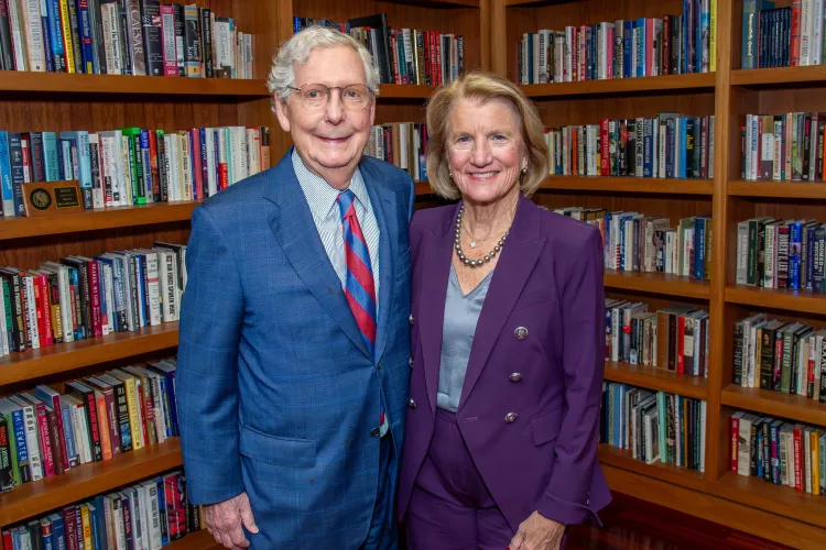 Photo of Sen. Mitch McConnell and Sen. Shelley Capito