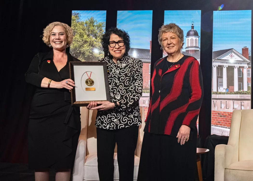 U.S. Supreme Court Justice Sonia Sotomayor receiving the Brandeis Medal