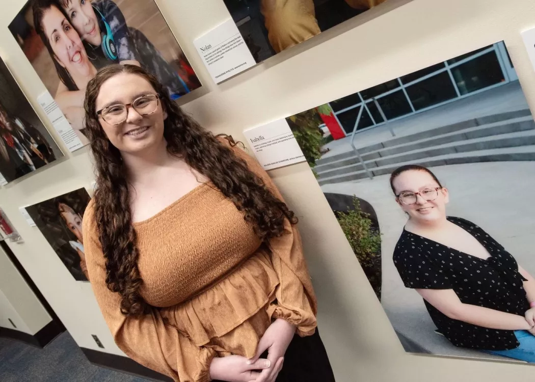A photo exhibit, A group of medical staff in pediatrics
