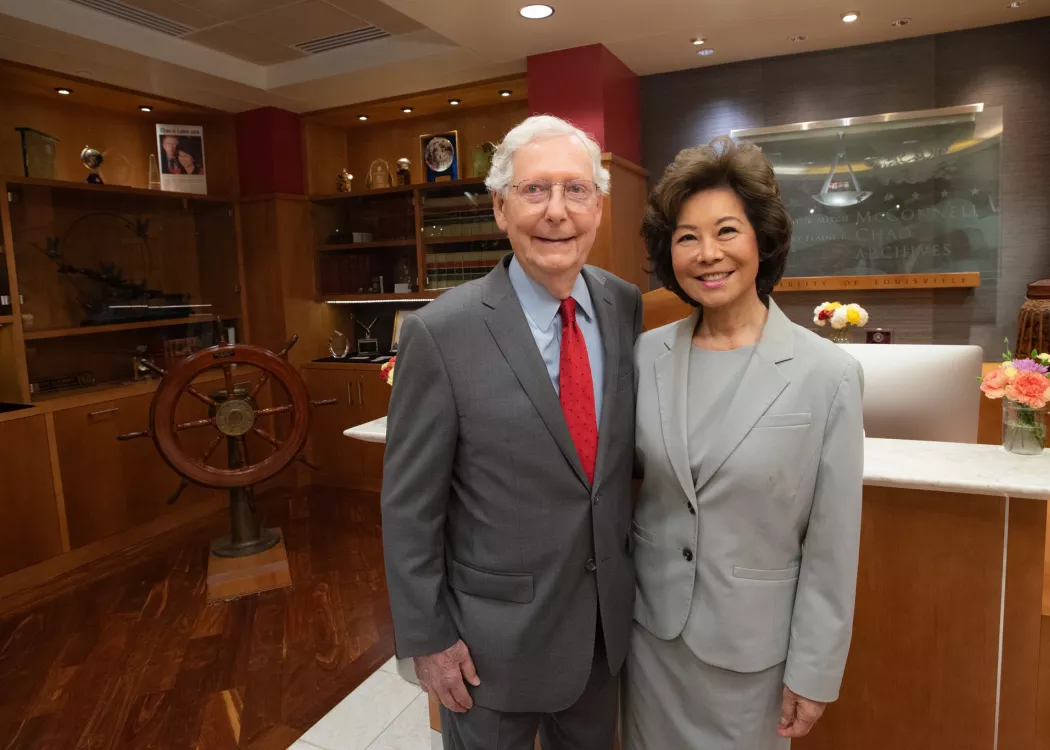 Senator Mitch McConnell and Secretary Elaine L. Chao