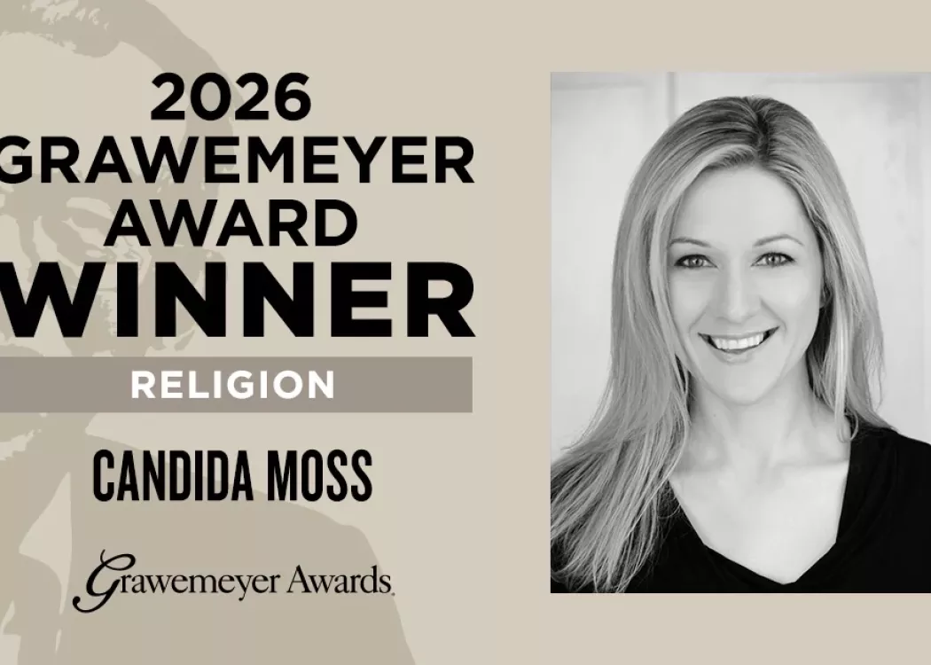 Candida Moss, 2026 Grawemeyer Award in Religion announcement within a graphic