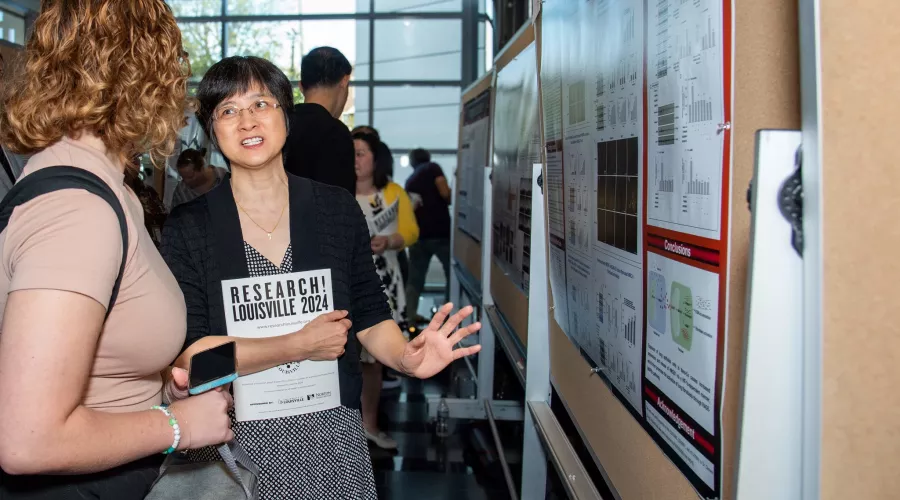 Research!Louisville 2024 featured research poster sessions for students, faculty, staff and residents.