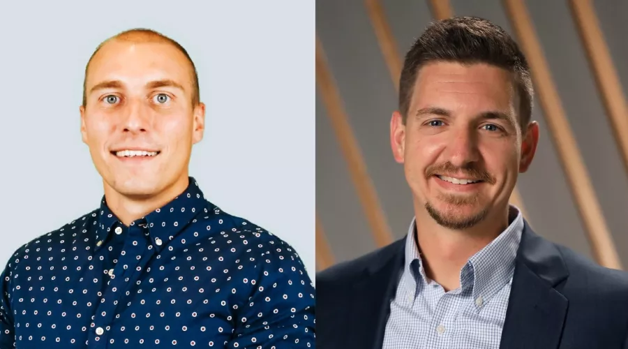Headshots of two men