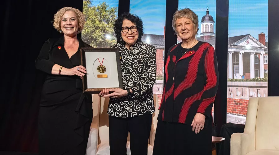 U.S. Supreme Court Justice Sonia Sotomayor receiving the Brandeis Medal