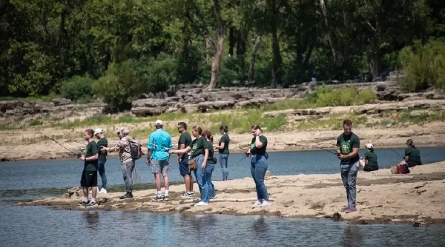 Volunteer anglers caught freshwater drum and catfish at Falls of the Ohio State Park. The fish were analyzed for contaminants by University of Louisville researchers.