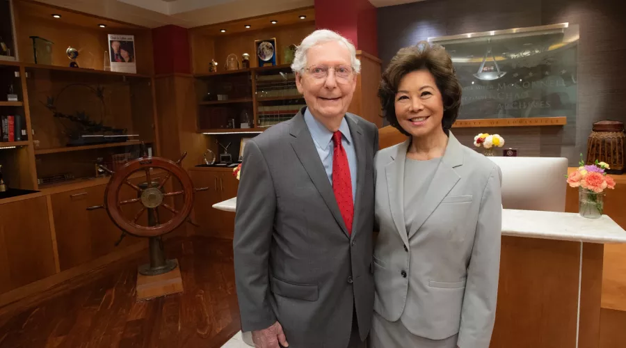 Senator Mitch McConnell and Secretary Elaine L. Chao