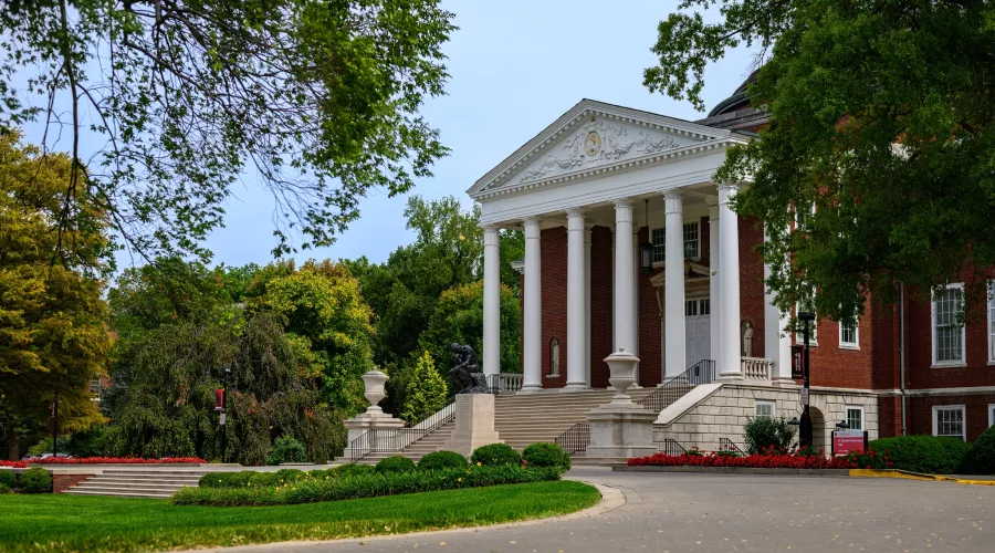Exterior view of Grawemeyer Hall