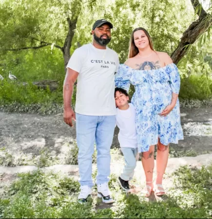 Ayla Nichols with her family.