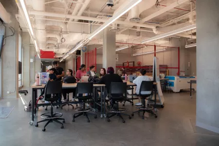 An interior view of the ESSRB’s expansive lobby